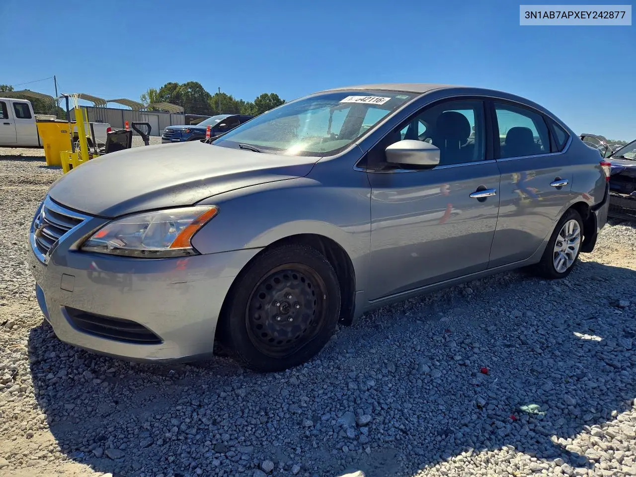 NISSAN SENTRA 2014, VIN 3N1AB7APXEY242877