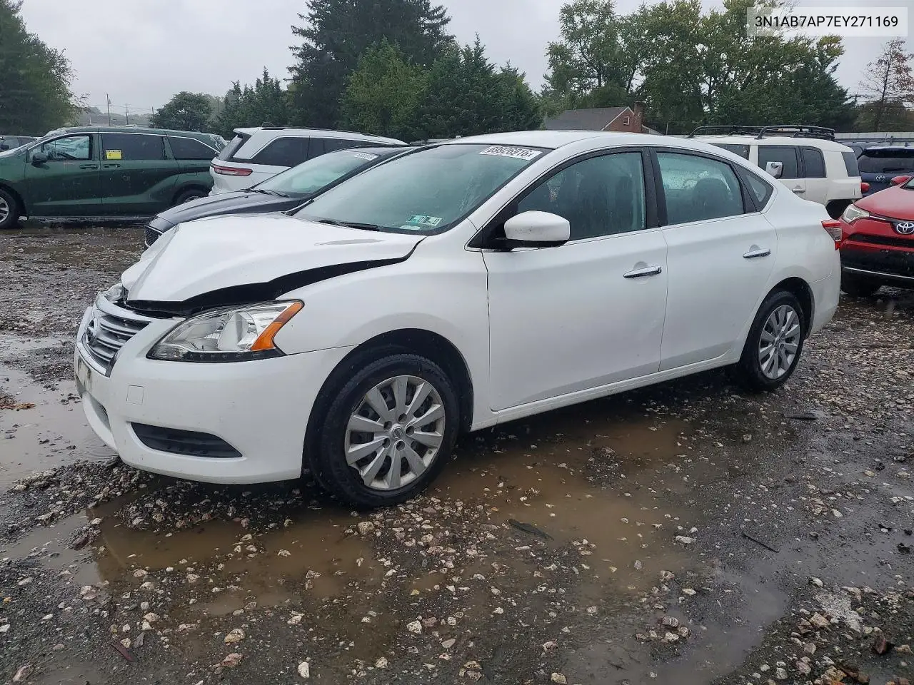 NISSAN SENTRA 2014, VIN 3N1AB7AP7EY271169
