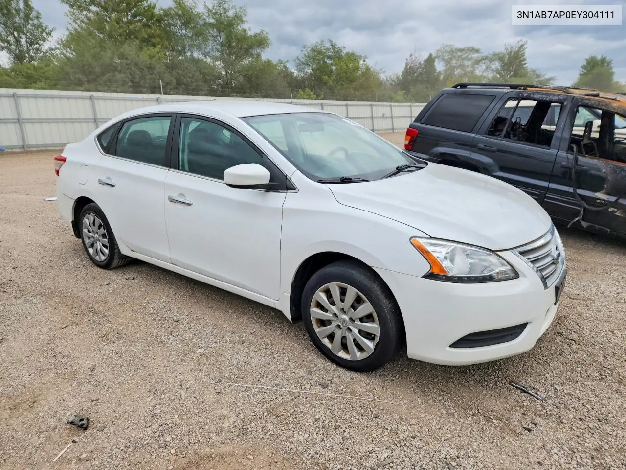 2014 NISSAN SENTRA VIN 3N1AB7AP0EY304111 — фото 4