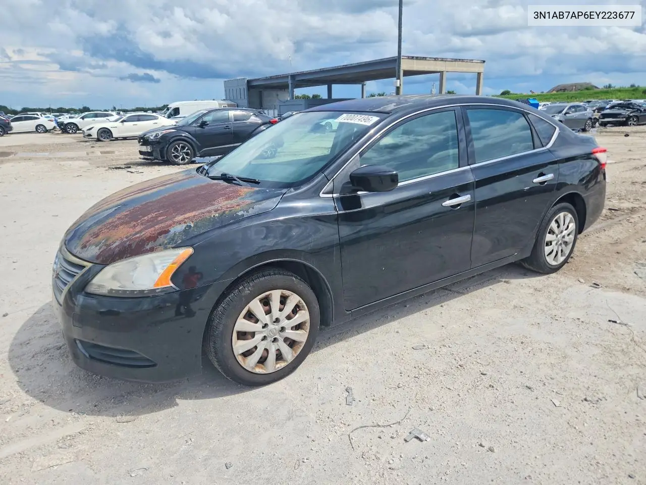 NISSAN SENTRA 2014, VIN 3N1AB7AP6EY223677