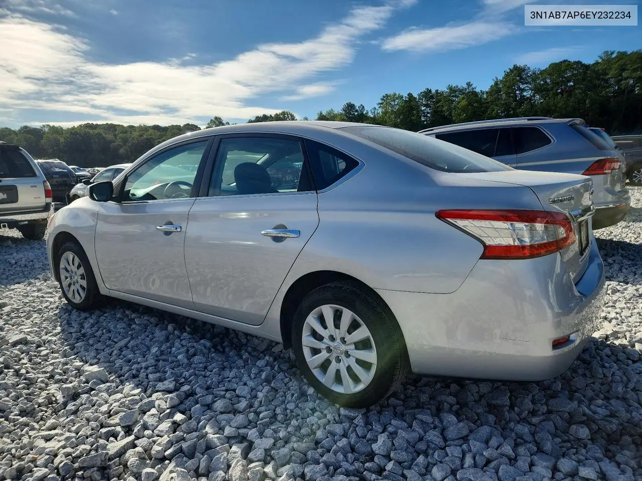2014 NISSAN SENTRA VIN 3N1AB7AP6EY232234 — фото 2