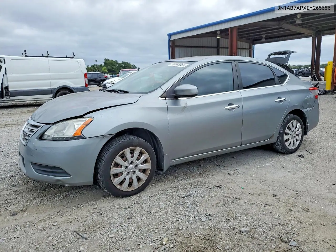NISSAN SENTRA 2014, VIN 3N1AB7APXEY265656