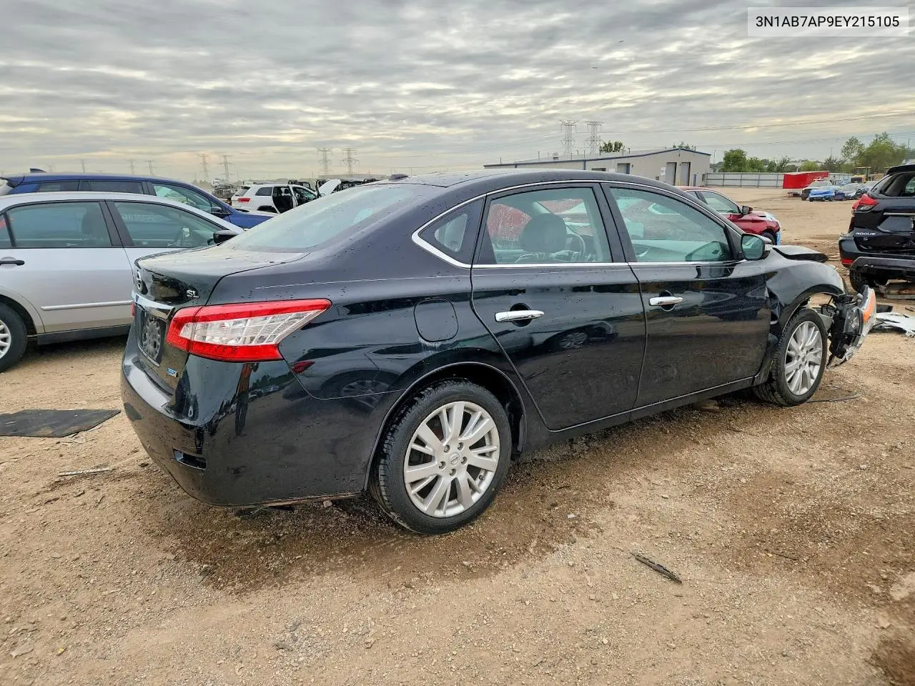 2014 NISSAN SENTRA VIN 3N1AB7AP9EY215105 — фото 3