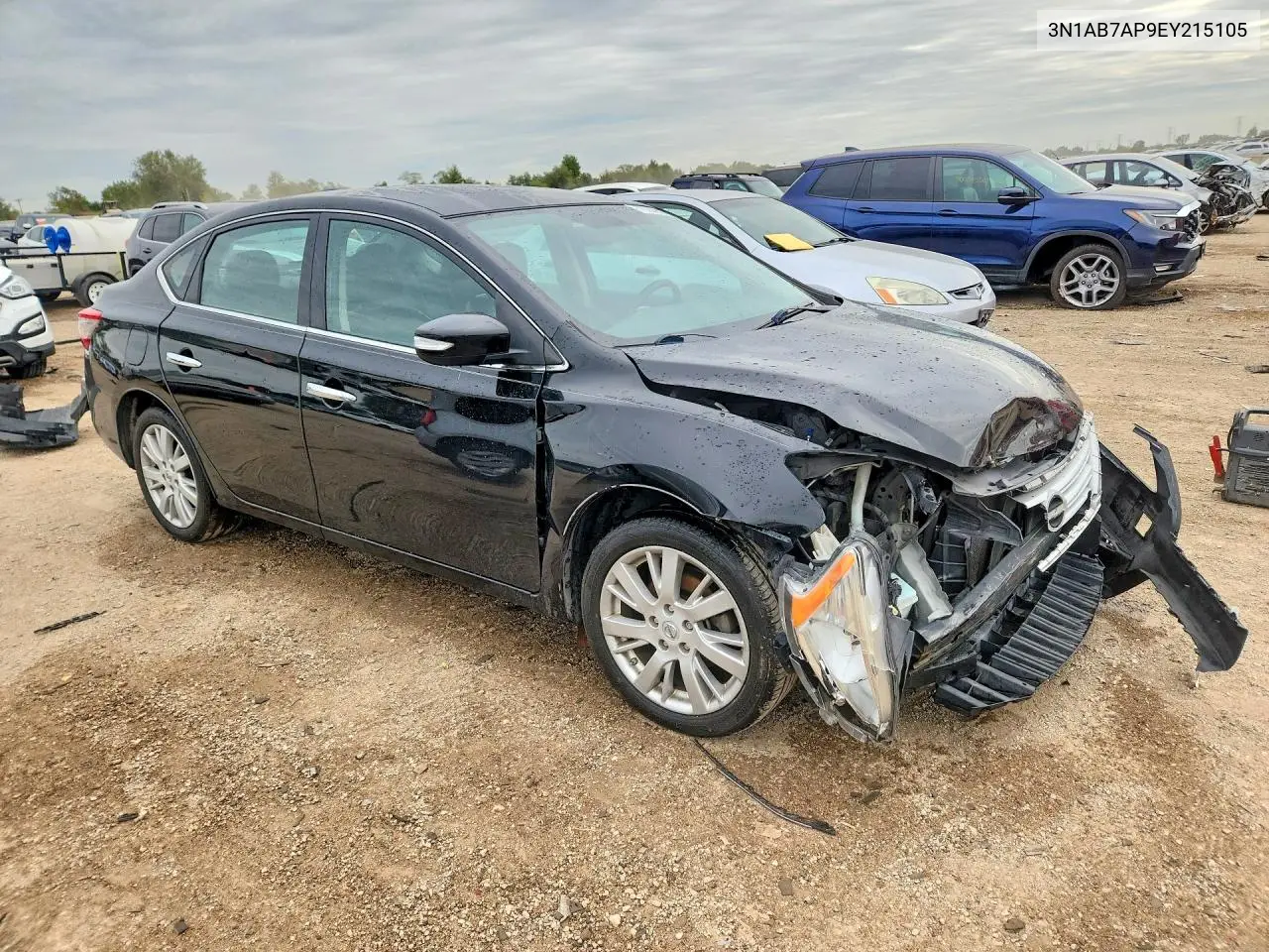 2014 NISSAN SENTRA VIN 3N1AB7AP9EY215105 — фото 4