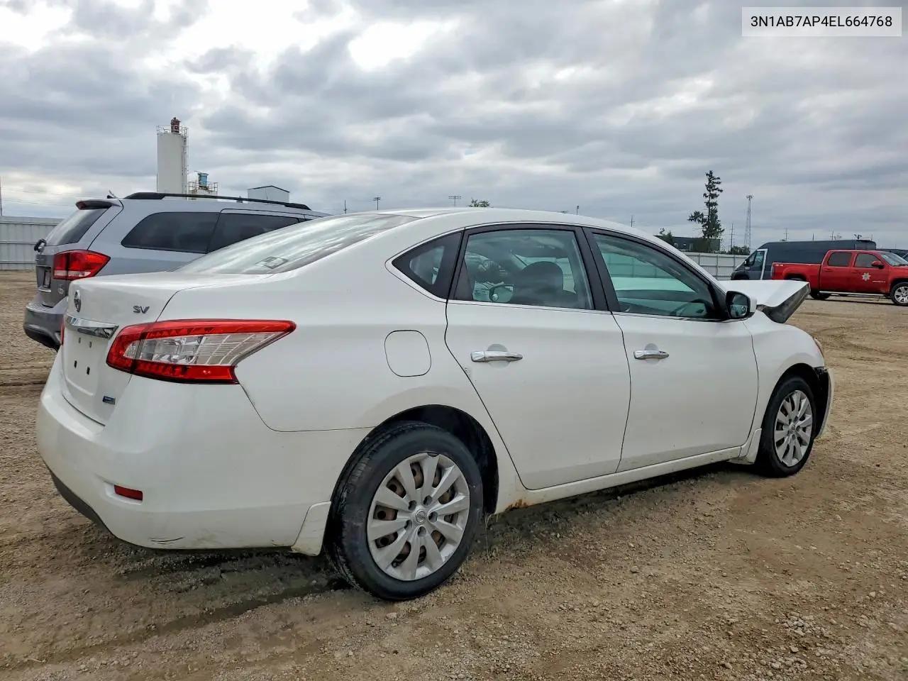 2014 NISSAN SENTRA VIN 3N1AB7AP4EL664768 — фото 3