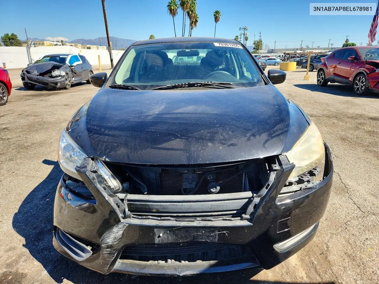 2014 NISSAN SENTRA VIN 3N1AB7AP8EL678981 — фото 5