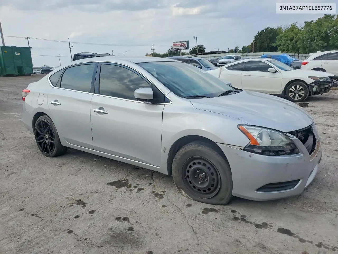 2014 NISSAN SENTRA VIN 3N1AB7AP1EL657776 — фото 4
