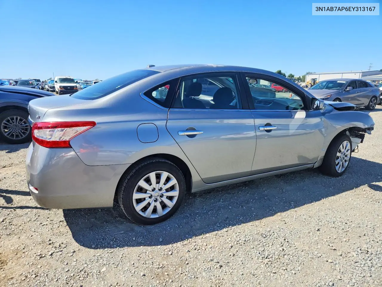 2014 NISSAN SENTRA VIN 3N1AB7AP6EY313167 — фото 3