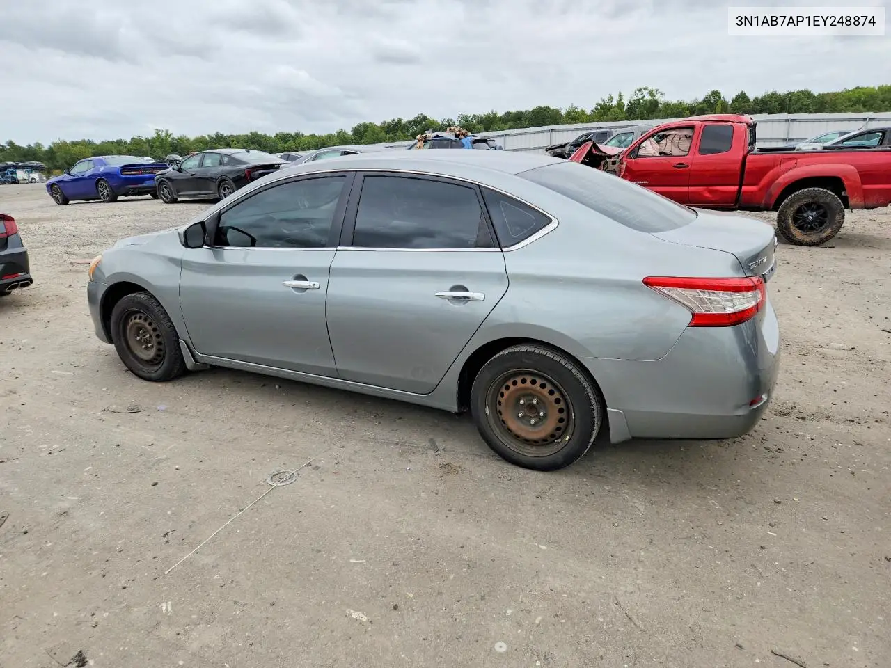 2014 NISSAN SENTRA VIN 3N1AB7AP1EY248874 — фото 2