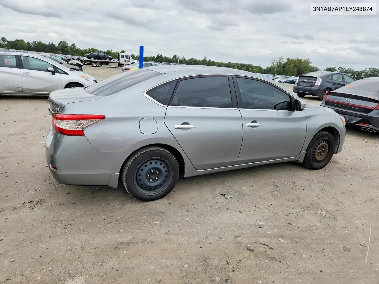 2014 NISSAN SENTRA VIN 3N1AB7AP1EY248874 — фото 3