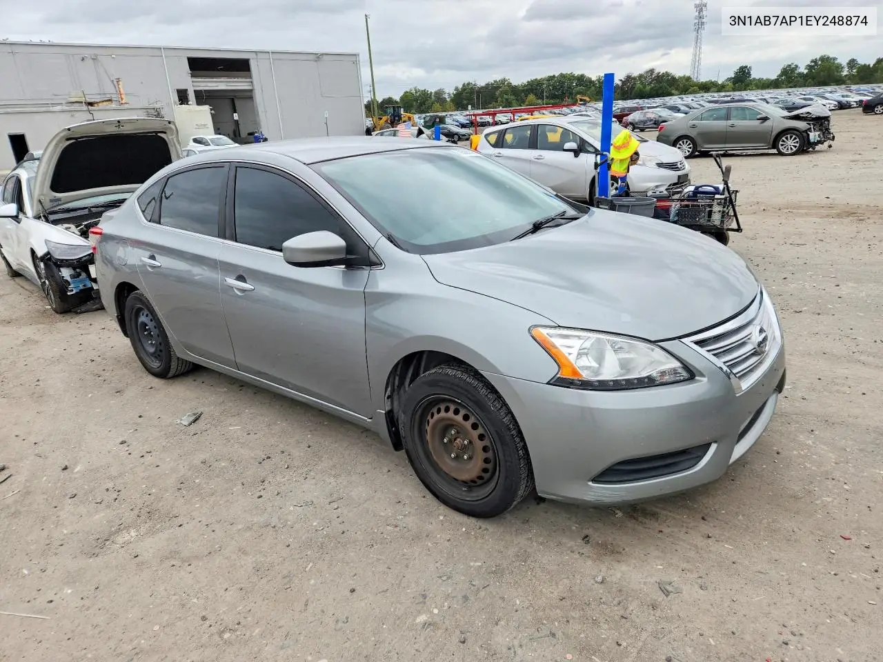 2014 NISSAN SENTRA VIN 3N1AB7AP1EY248874 — фото 4