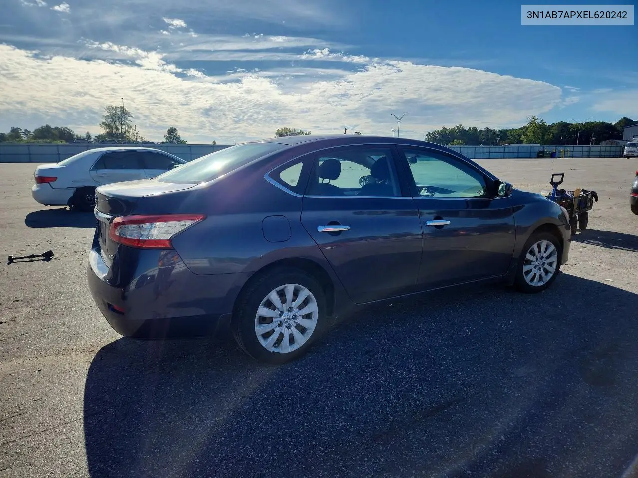 2014 NISSAN SENTRA VIN 3N1AB7APXEL620242 — фото 3