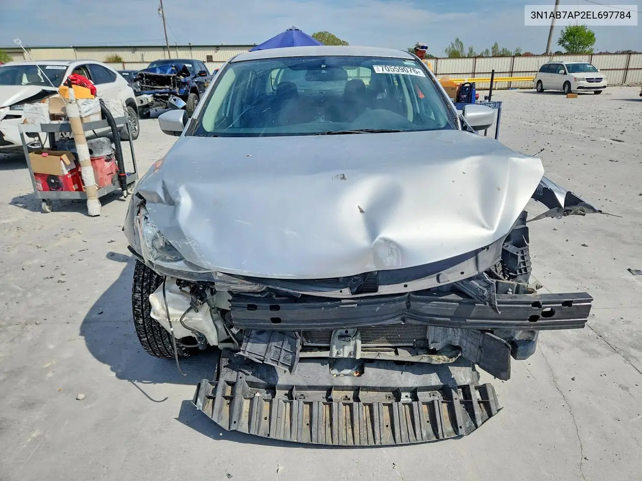 2014 NISSAN SENTRA VIN 3N1AB7AP2EL697784 — фото 5