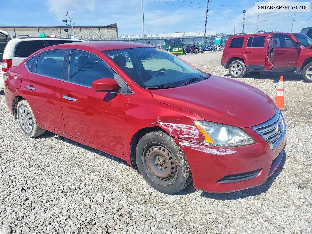 2014 NISSAN SENTRA VIN 3N1AB7AP7EL676218 — фото 4