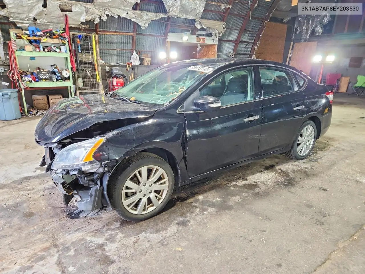 NISSAN SENTRA 2014, VIN 3N1AB7AP8EY203530