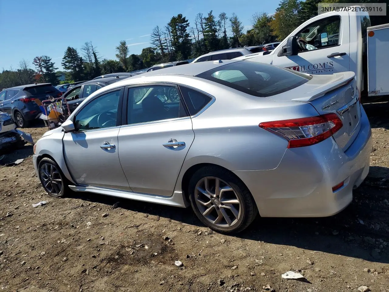 2014 NISSAN SENTRA VIN 3N1AB7AP2EY239116 — фото 2