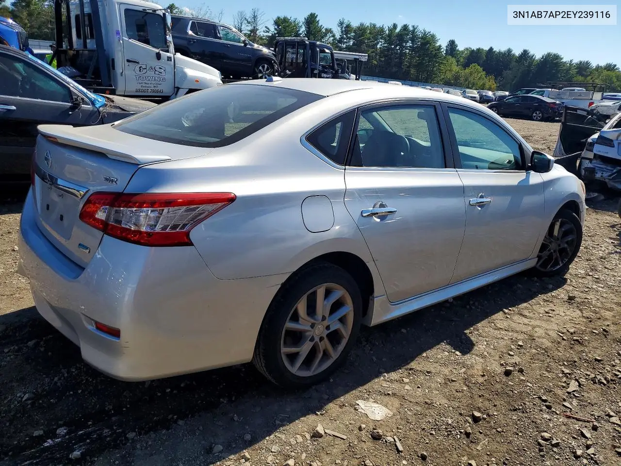 2014 NISSAN SENTRA VIN 3N1AB7AP2EY239116 — фото 3