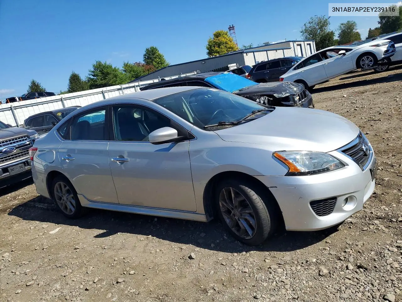 2014 NISSAN SENTRA VIN 3N1AB7AP2EY239116 — фото 4