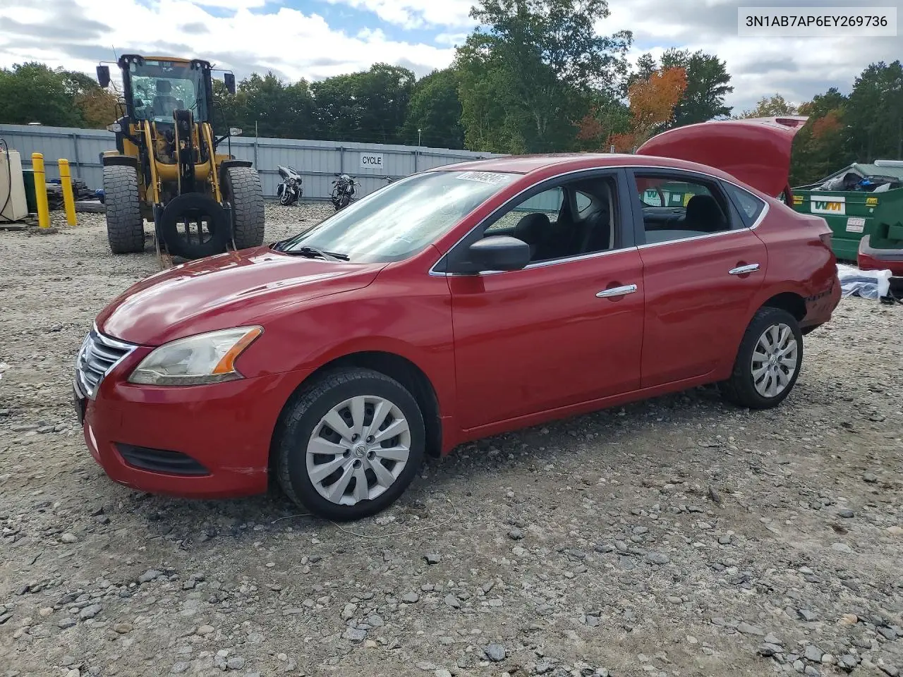 NISSAN SENTRA 2014, VIN 3N1AB7AP6EY269736
