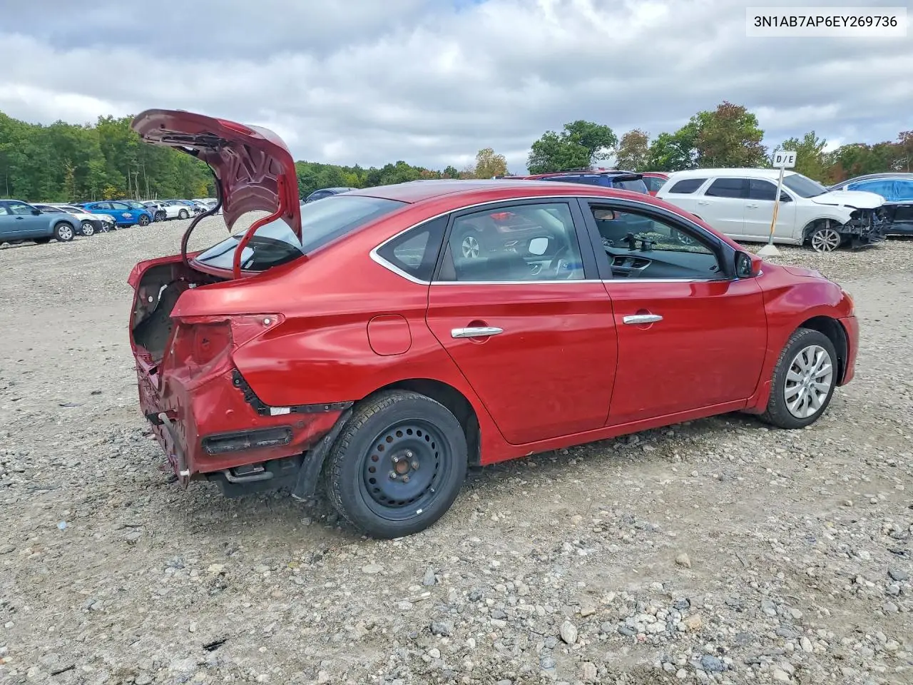 2014 NISSAN SENTRA VIN 3N1AB7AP6EY269736 — фото 3