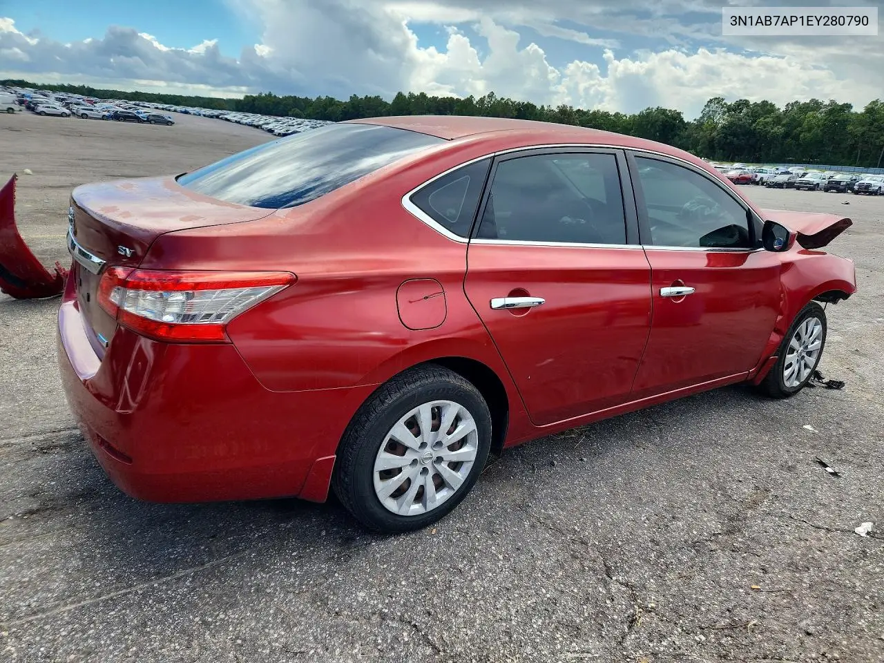2014 NISSAN SENTRA VIN 3N1AB7AP1EY280790 — фото 3