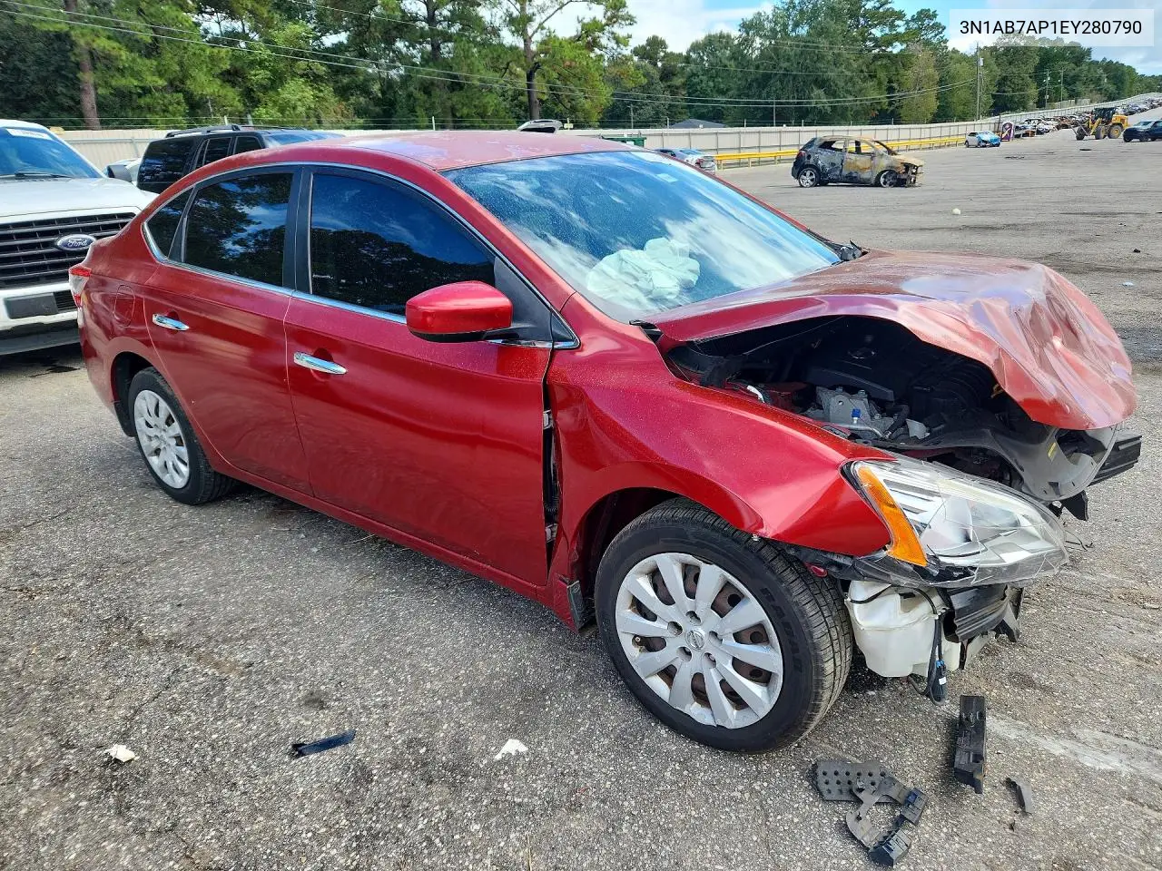 2014 NISSAN SENTRA VIN 3N1AB7AP1EY280790 — фото 4