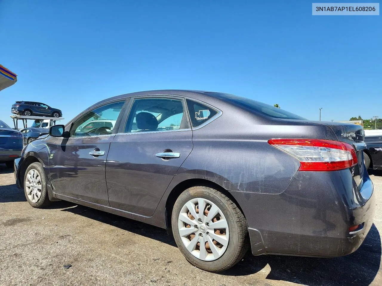 2014 NISSAN SENTRA VIN 3N1AB7AP1EL608206 — фото 2