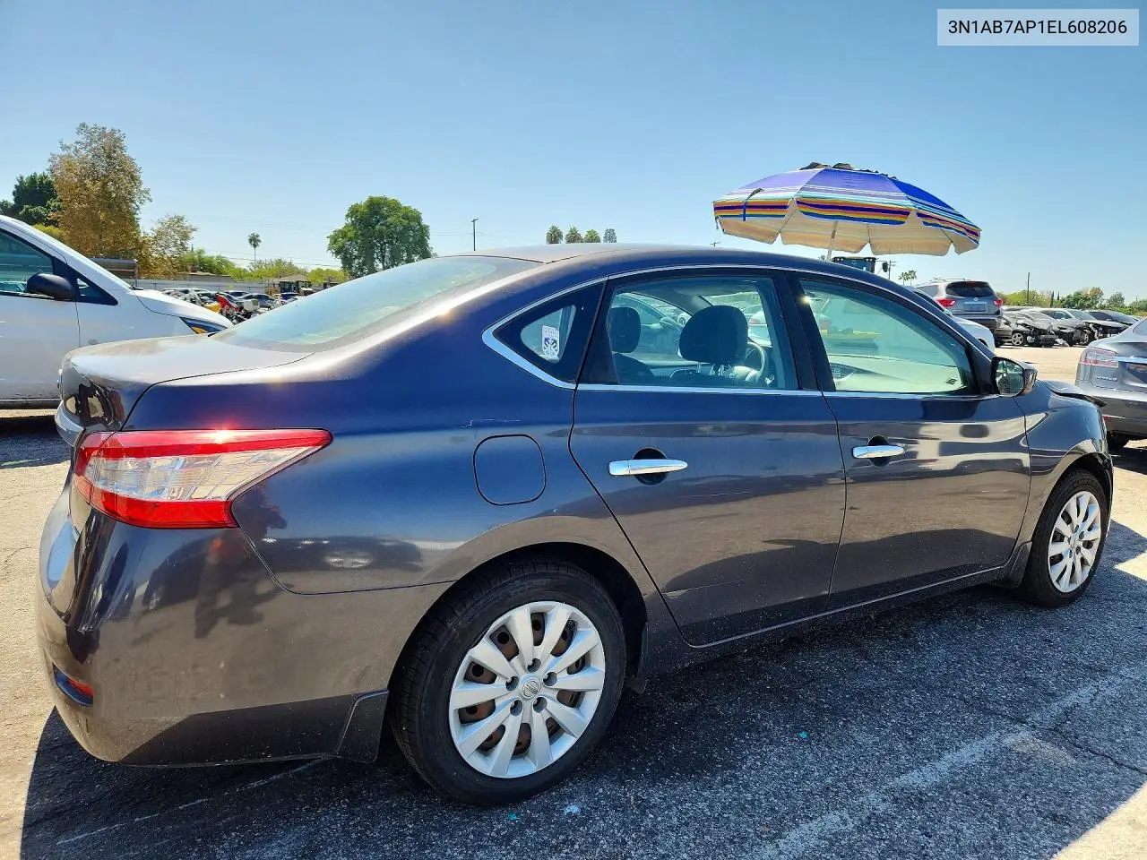 2014 NISSAN SENTRA VIN 3N1AB7AP1EL608206 — фото 3