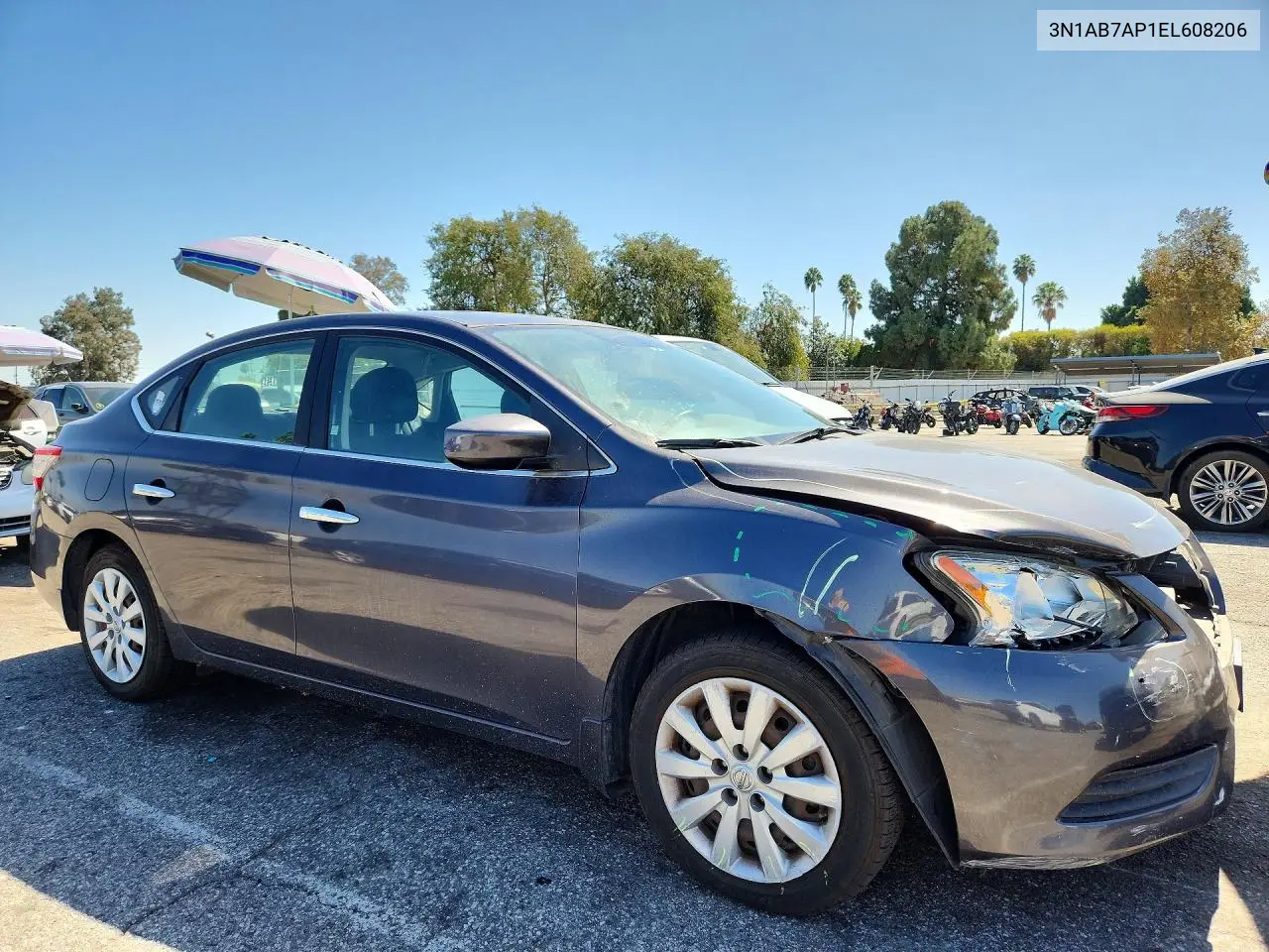 2014 NISSAN SENTRA VIN 3N1AB7AP1EL608206 — фото 4