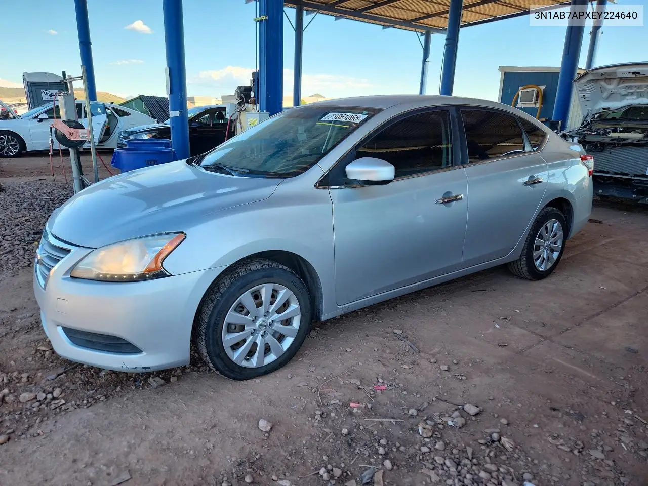NISSAN SENTRA 2014, VIN 3N1AB7APXEY224640