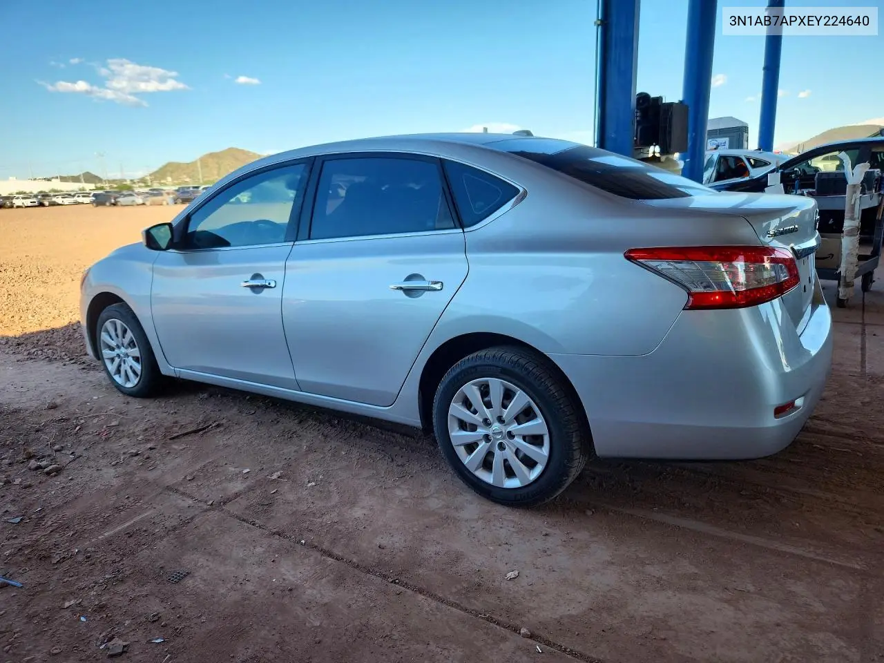 2014 NISSAN SENTRA VIN 3N1AB7APXEY224640 — фото 2