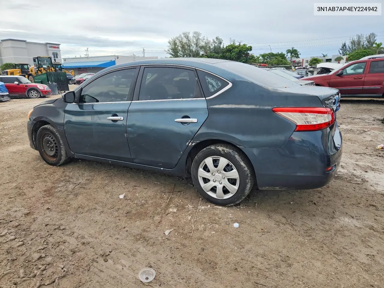2014 NISSAN SENTRA VIN 3N1AB7AP4EY224942 — фото 2
