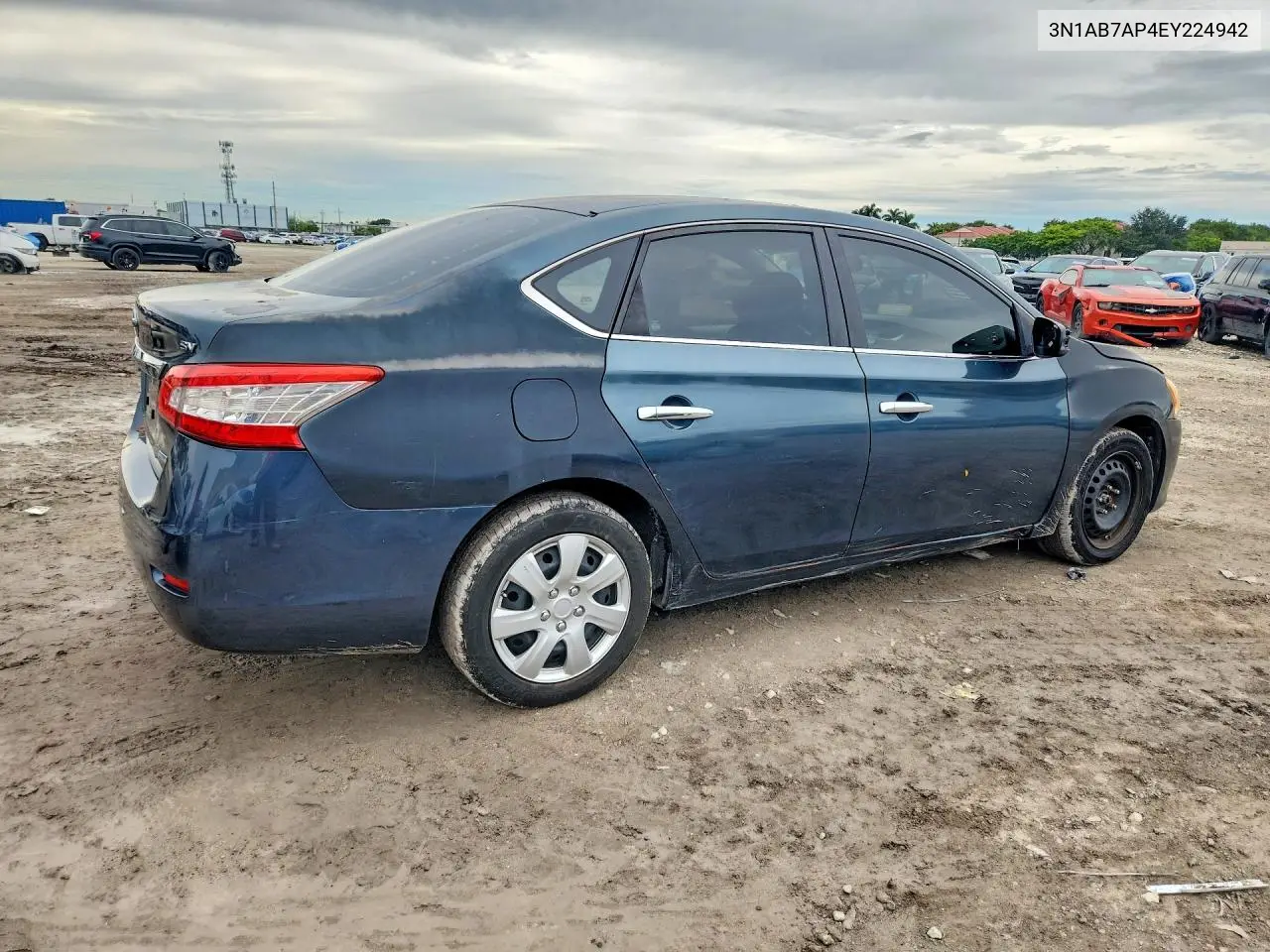 2014 NISSAN SENTRA VIN 3N1AB7AP4EY224942 — фото 3