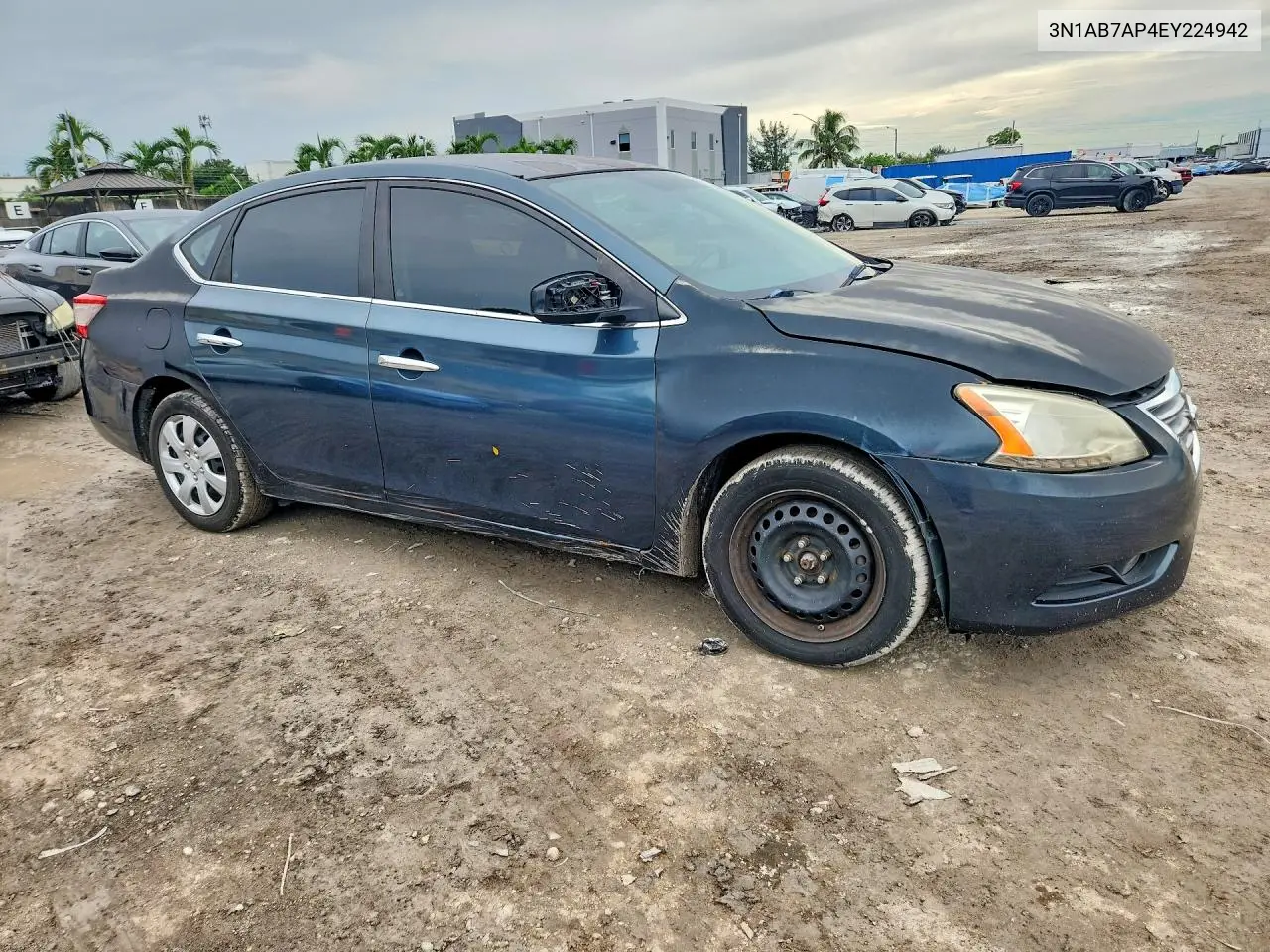 2014 NISSAN SENTRA VIN 3N1AB7AP4EY224942 — фото 4