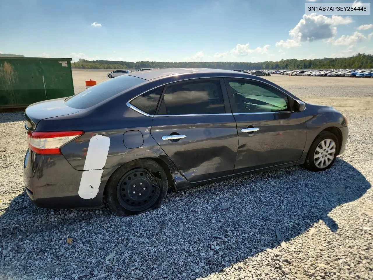 2014 NISSAN SENTRA VIN 3N1AB7AP3EY254448 — фото 3