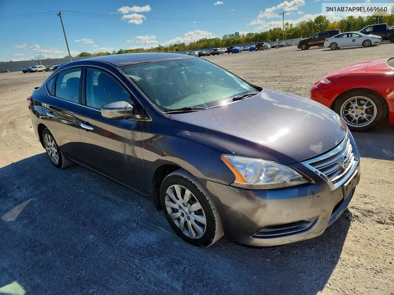2014 NISSAN SENTRA VIN 3N1AB7AP9EL669660 — фото 4