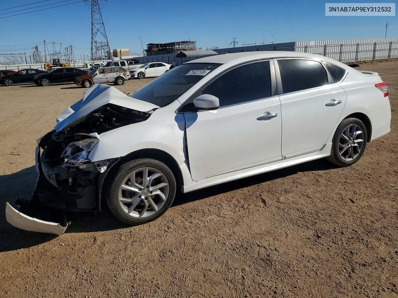 NISSAN SENTRA 2014, VIN 3N1AB7AP9EY312532