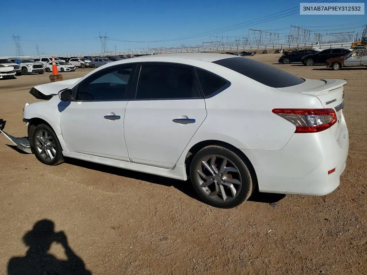 2014 NISSAN SENTRA VIN 3N1AB7AP9EY312532 — фото 2