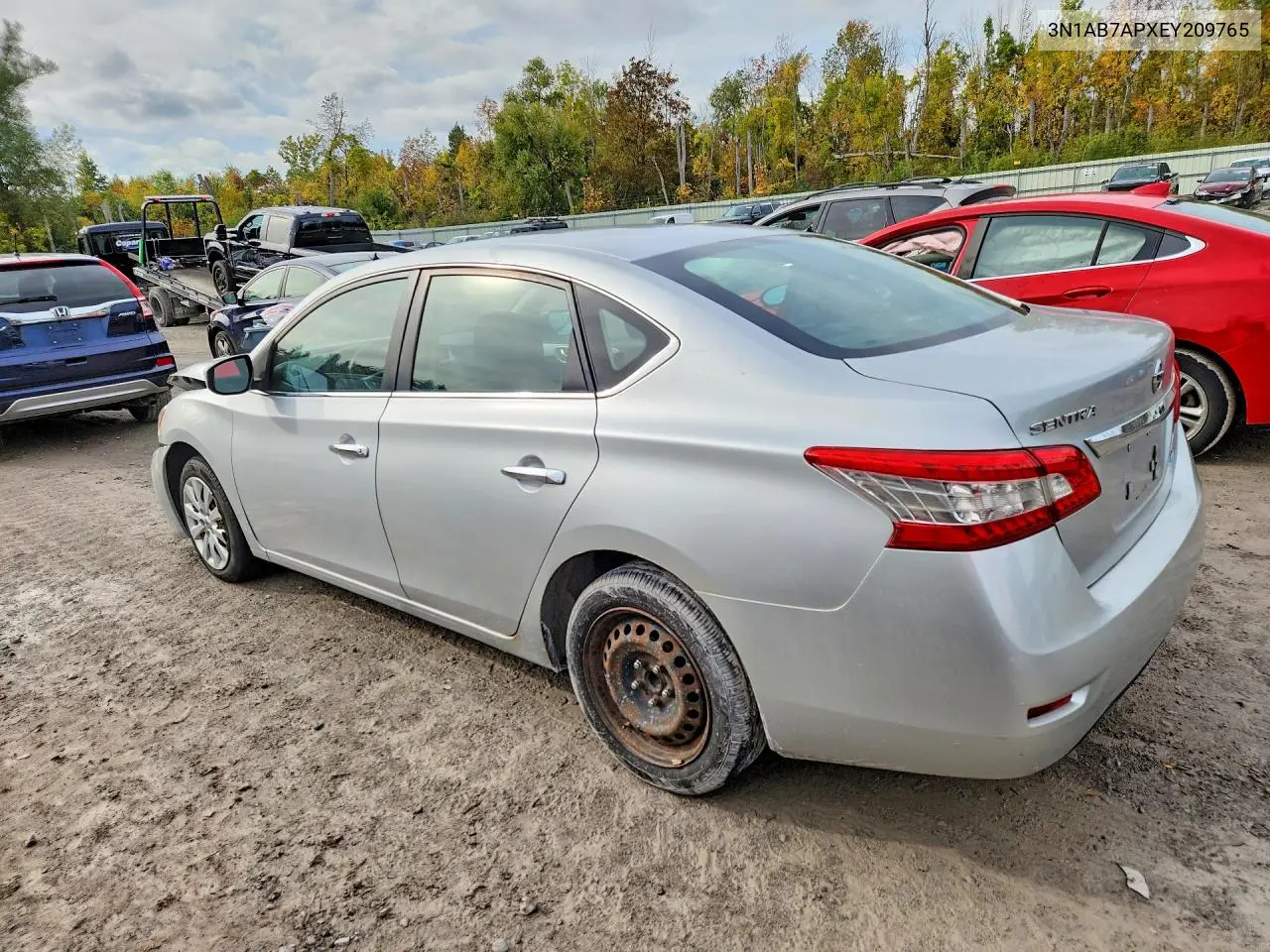 2014 NISSAN SENTRA VIN 3N1AB7APXEY209765 — фото 2