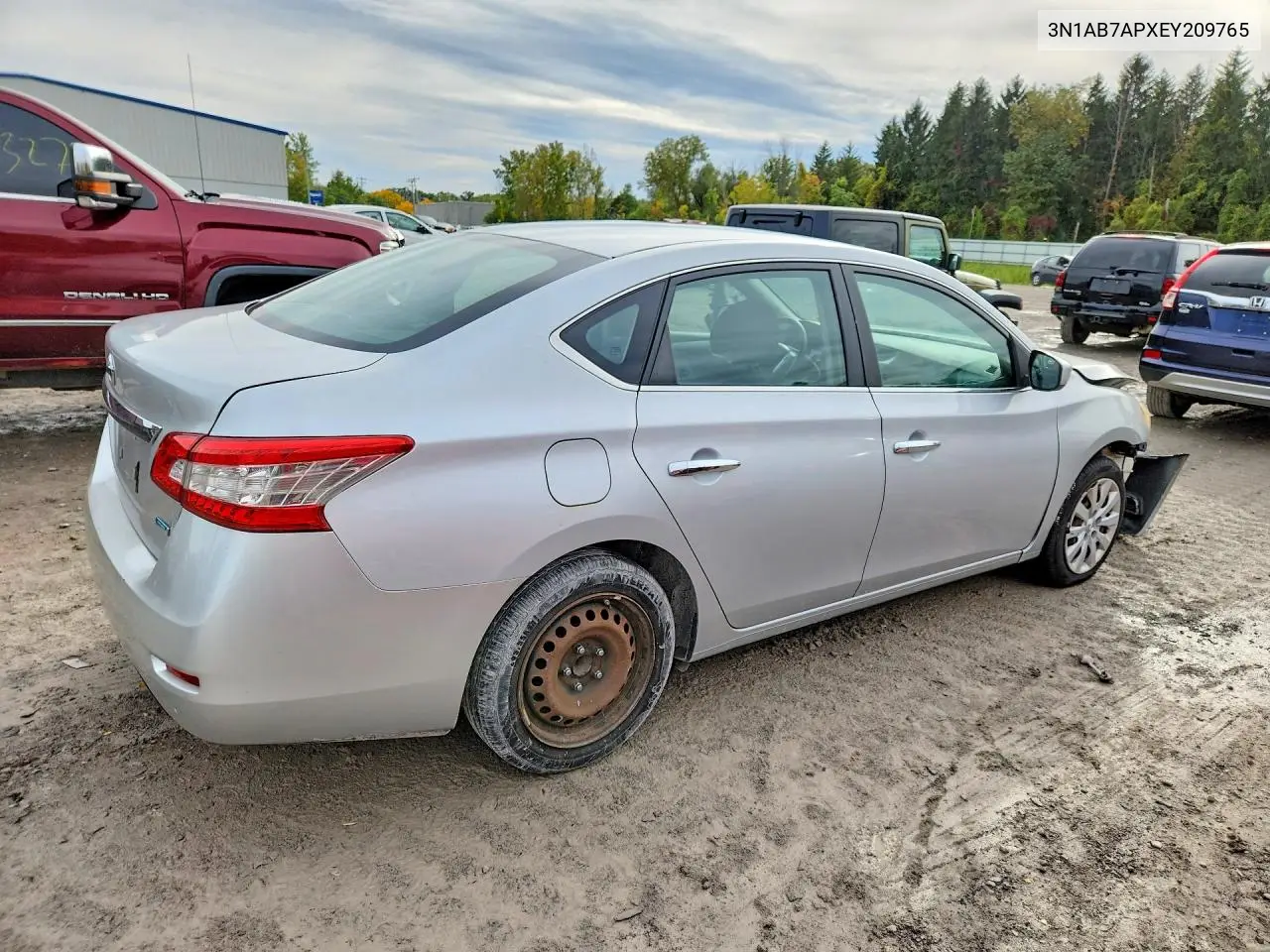 2014 NISSAN SENTRA VIN 3N1AB7APXEY209765 — фото 3