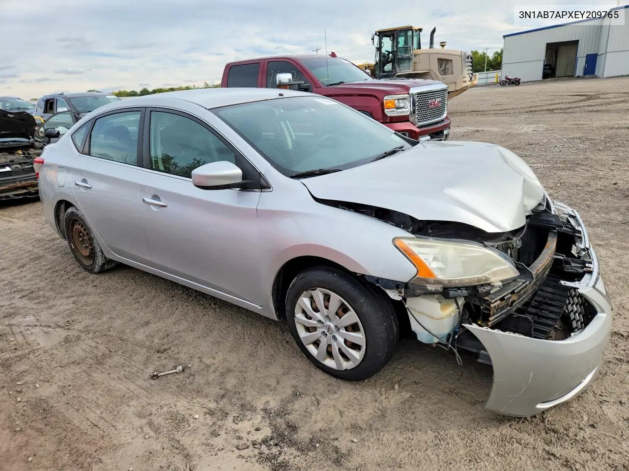 2014 NISSAN SENTRA VIN 3N1AB7APXEY209765 — фото 4