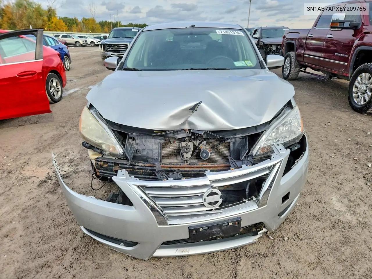 2014 NISSAN SENTRA VIN 3N1AB7APXEY209765 — фото 5