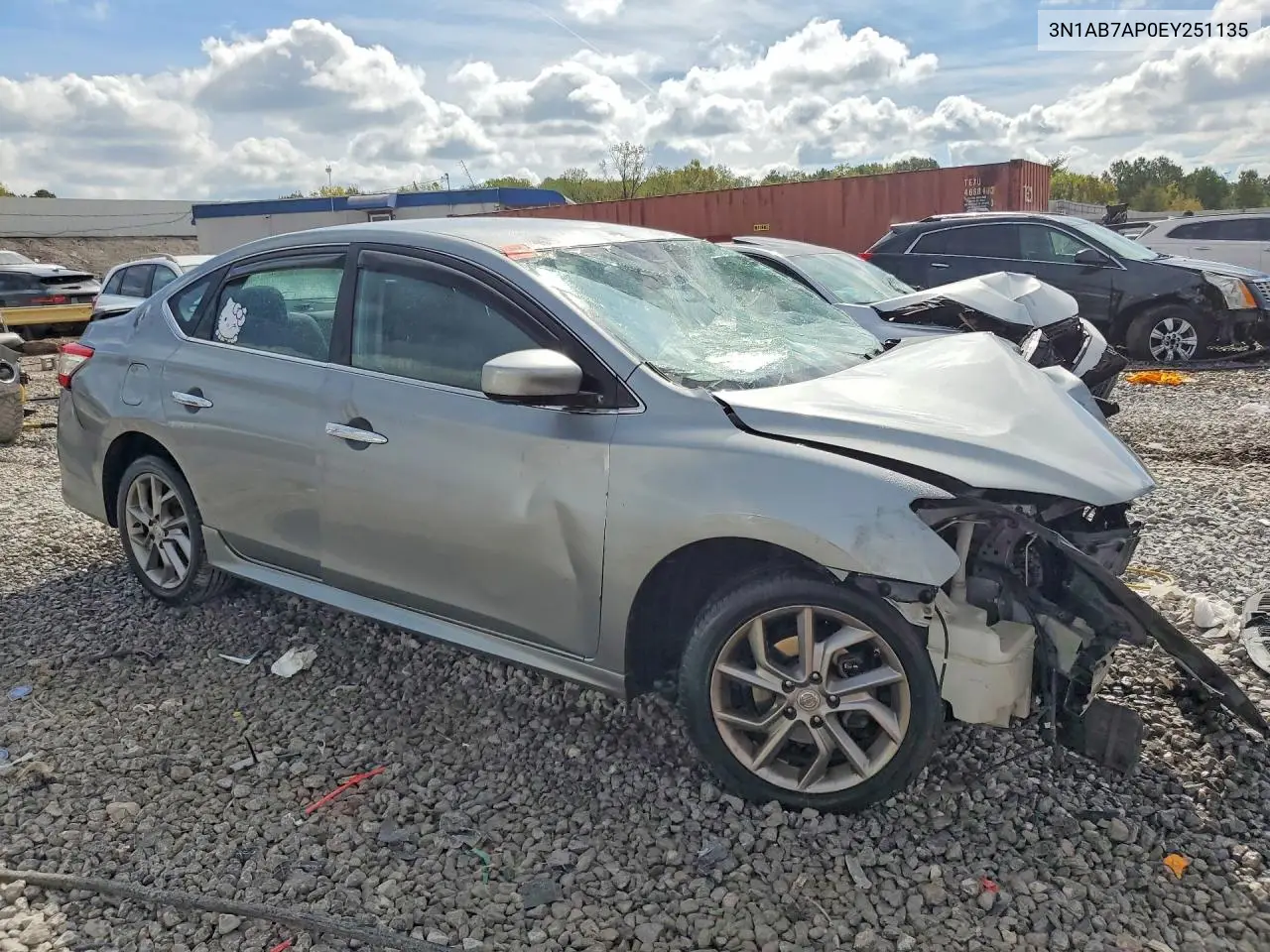 2014 NISSAN SENTRA VIN 3N1AB7AP0EY251135 — фото 4