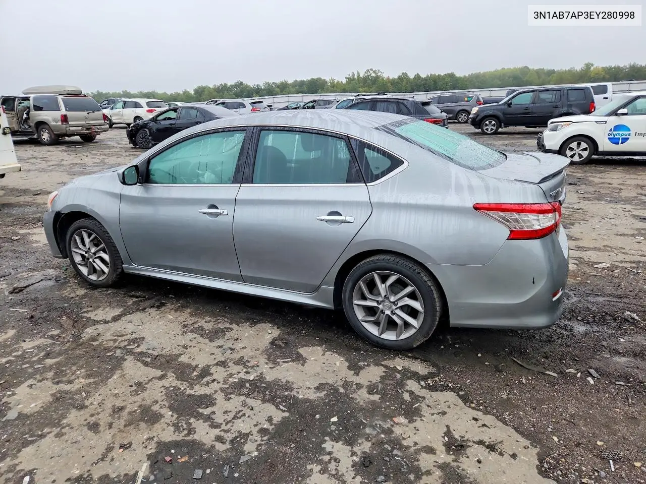 2014 NISSAN SENTRA VIN 3N1AB7AP3EY280998 — фото 2