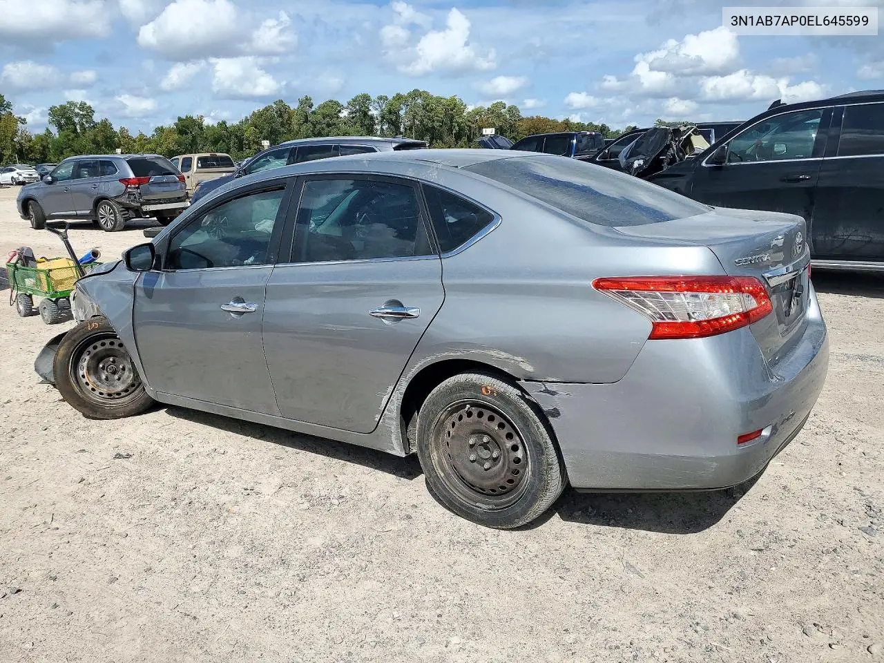2014 NISSAN SENTRA VIN 3N1AB7AP0EL645599 — фото 2