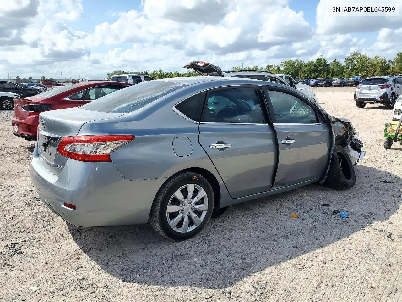 2014 NISSAN SENTRA VIN 3N1AB7AP0EL645599 — фото 3
