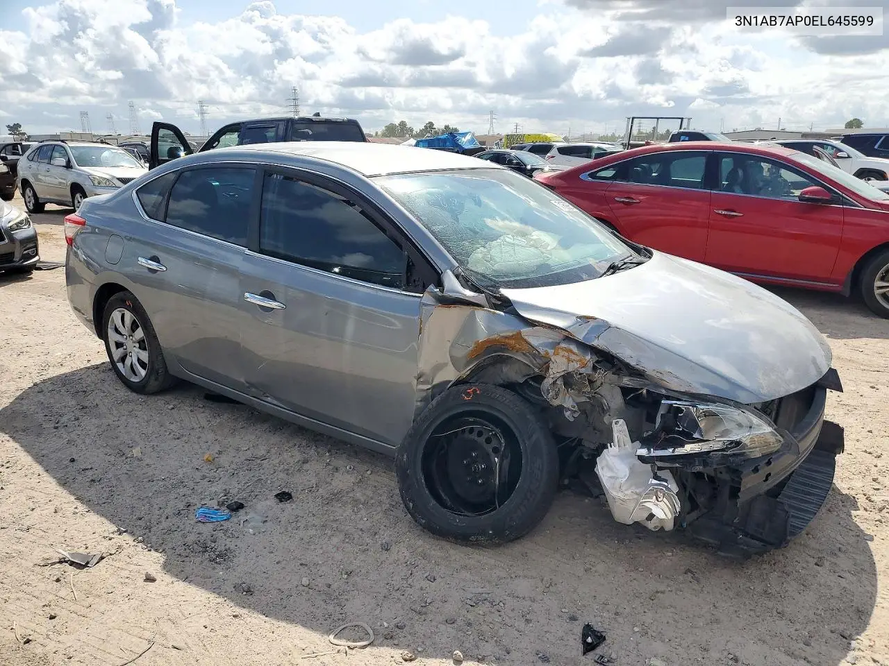2014 NISSAN SENTRA VIN 3N1AB7AP0EL645599 — фото 4