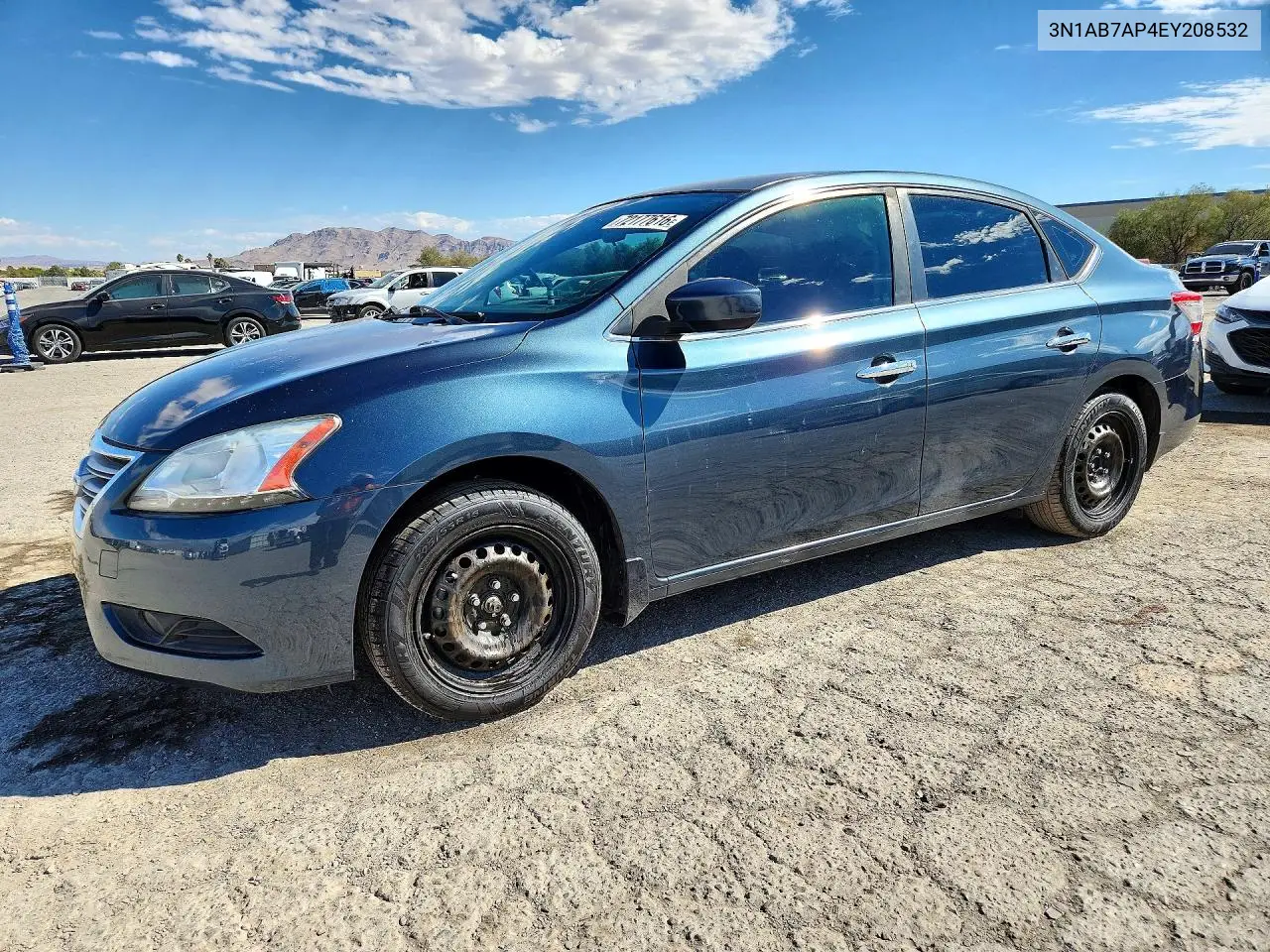 NISSAN SENTRA 2014, VIN 3N1AB7AP4EY208532