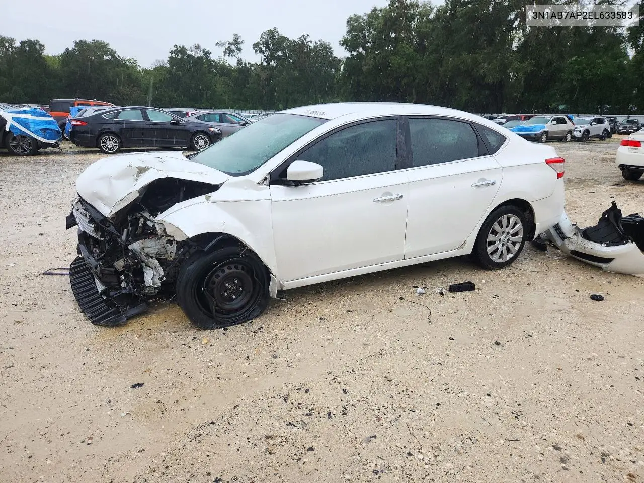 NISSAN SENTRA 2014, VIN 3N1AB7AP2EL633583