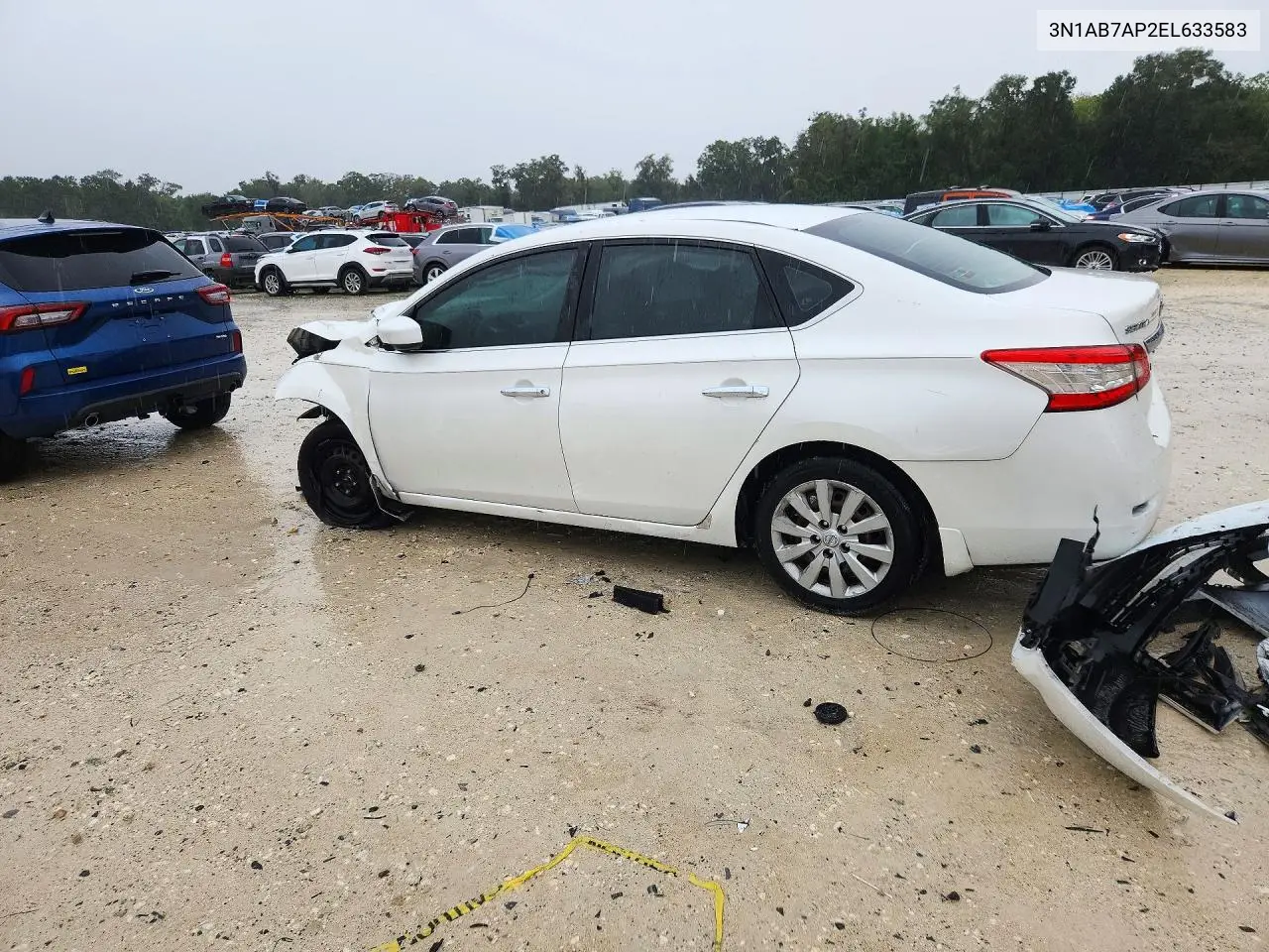 2014 NISSAN SENTRA VIN 3N1AB7AP2EL633583 — фото 2
